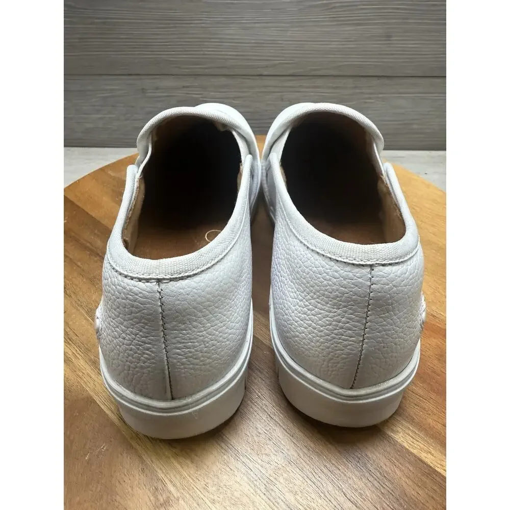Nurse Mates Adela Slip-On Shoes, White, Women's 6.5 W
